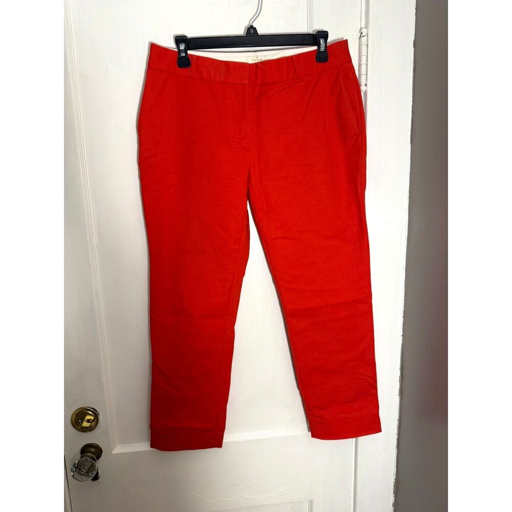 Kate Spade Red Cropped Trousers Pants